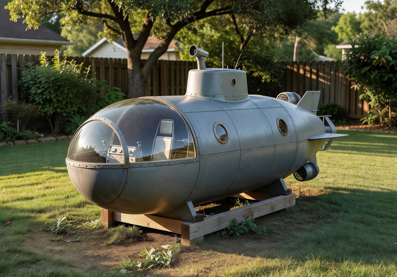 Compact backyard submarine concept design