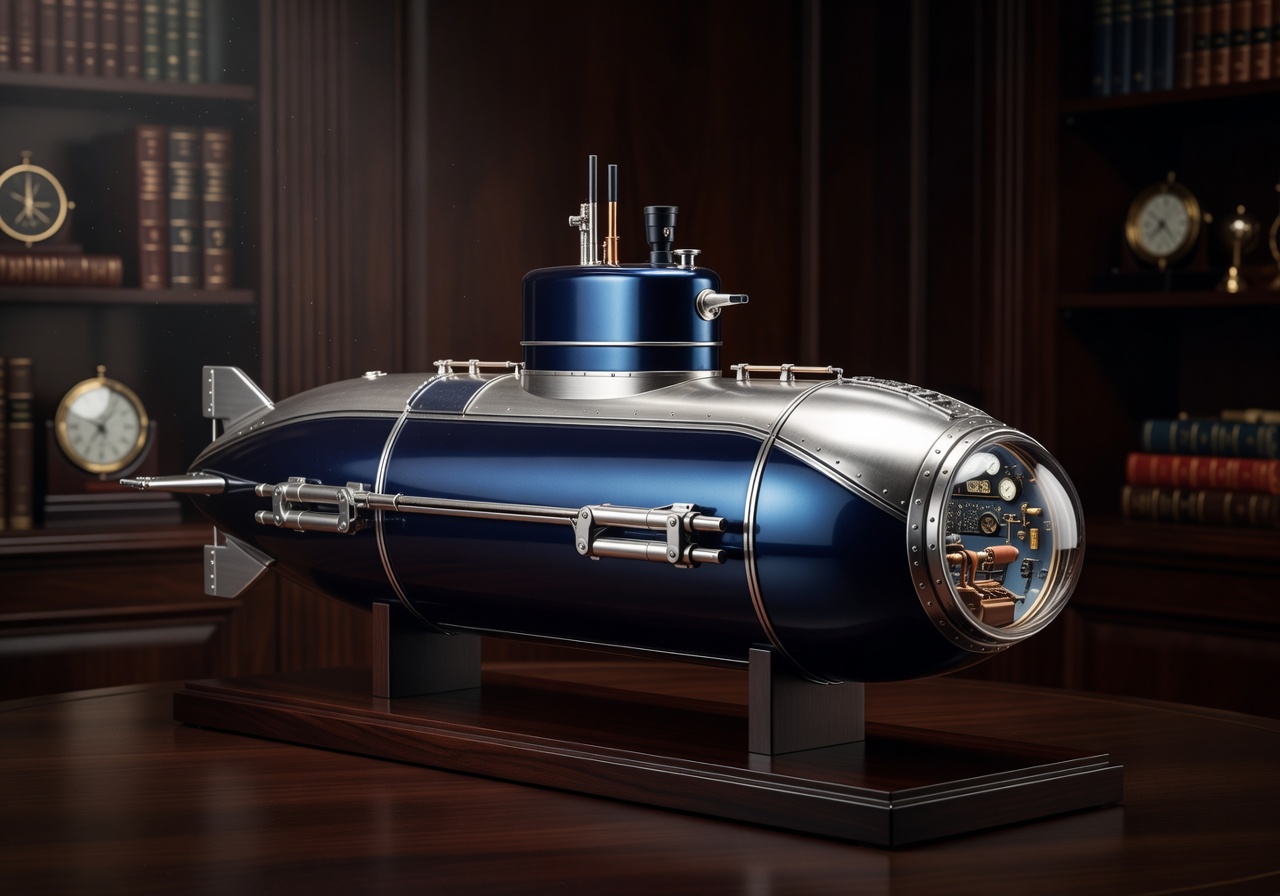 Premium deep diver luxury submarine model